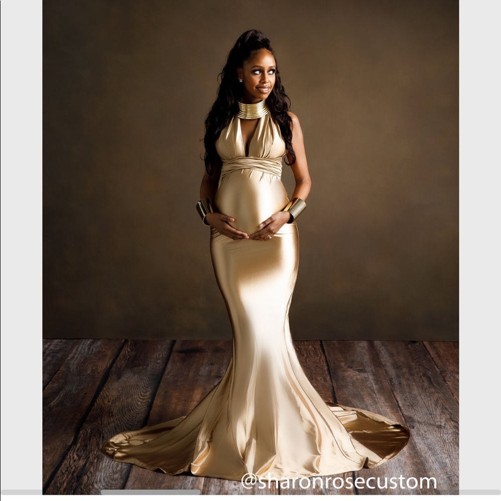 Gold Maturity Dress